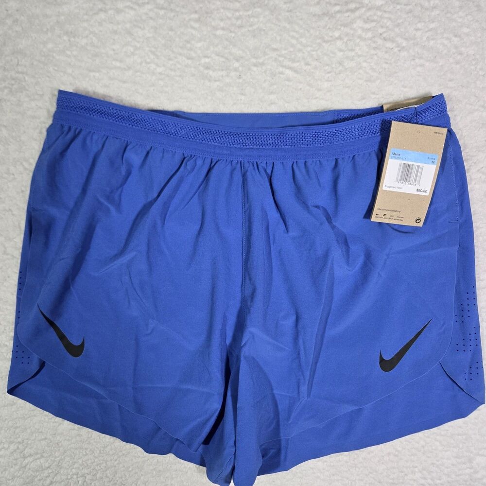 Nike AeroSwift Dri-FIT ADV 4'' Brief-Lined Running Shorts Blue Mens M FN3352-411